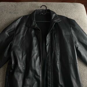 Black pure leather jacket